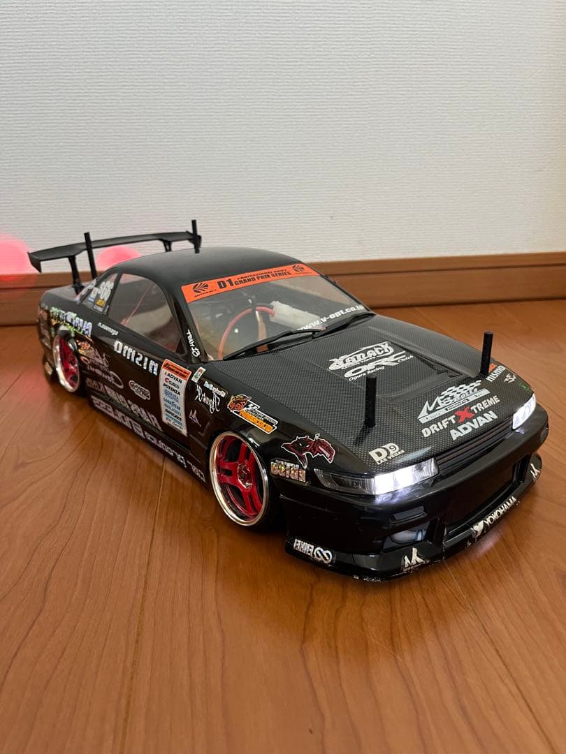 1/10 ラジコンドリフト ドリパケ S13シルビア　LED電飾付