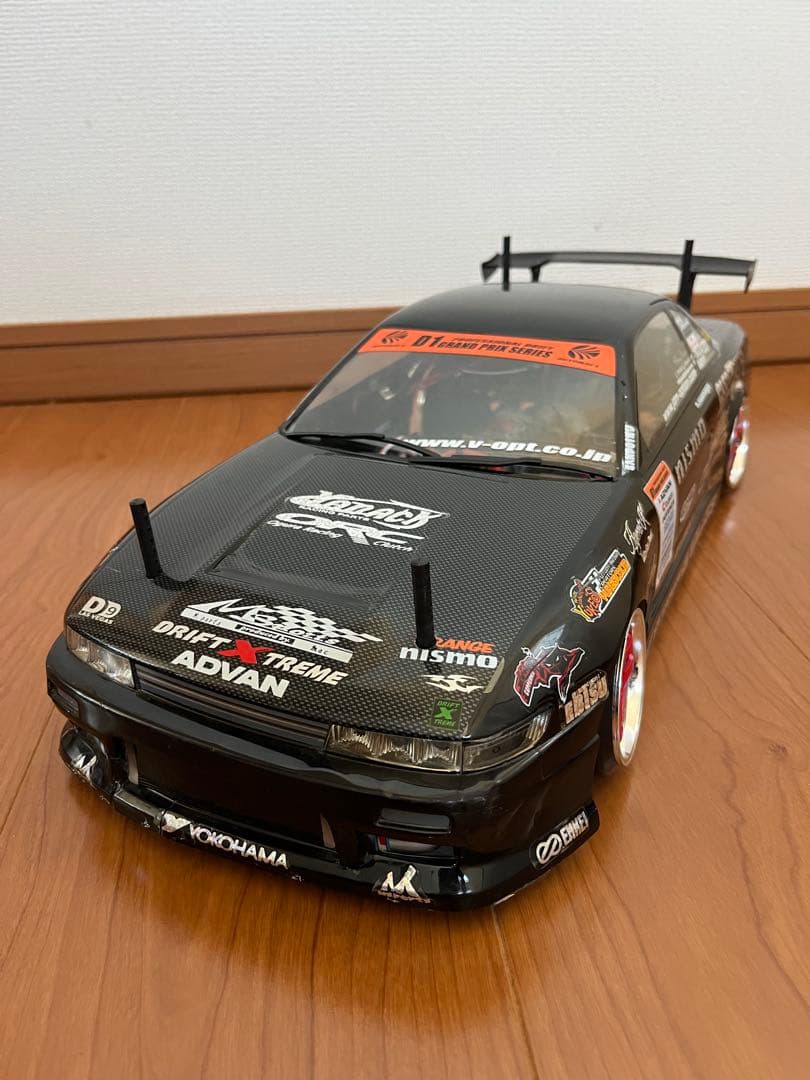 1/10 ラジコンドリフト ドリパケ S13シルビア　LED電飾付