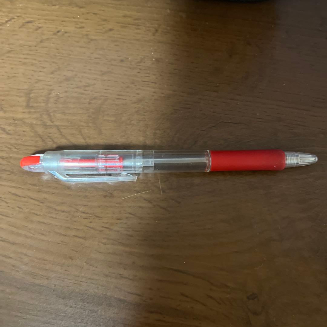 赤いクリアボディボールペン本体 ゼブラ サラサクリップ 1.0mm 赤 JJE15-R - アスクル