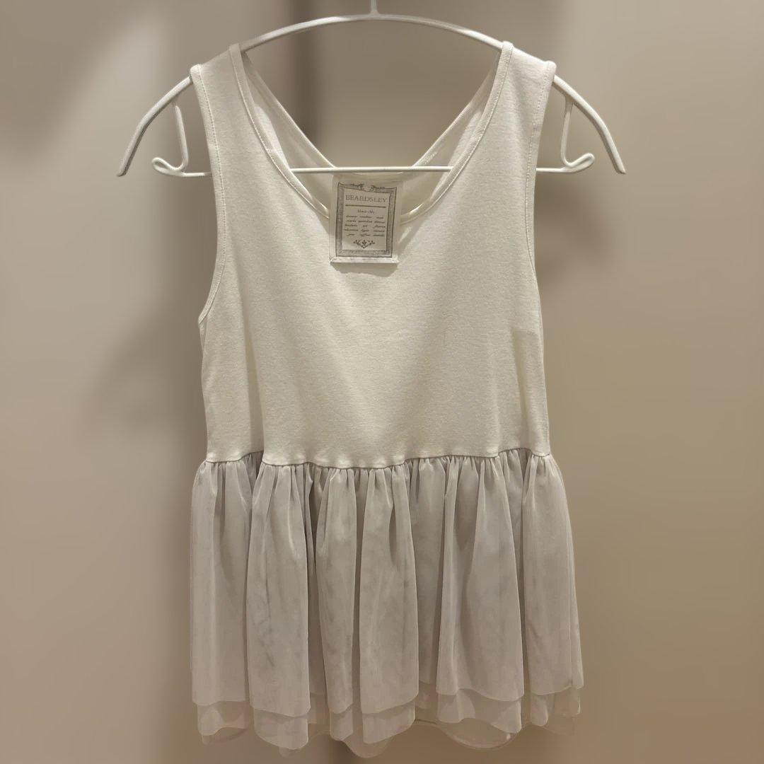BEARDSLEYビアズリー チュチュタンク キャミソール　ホワイト