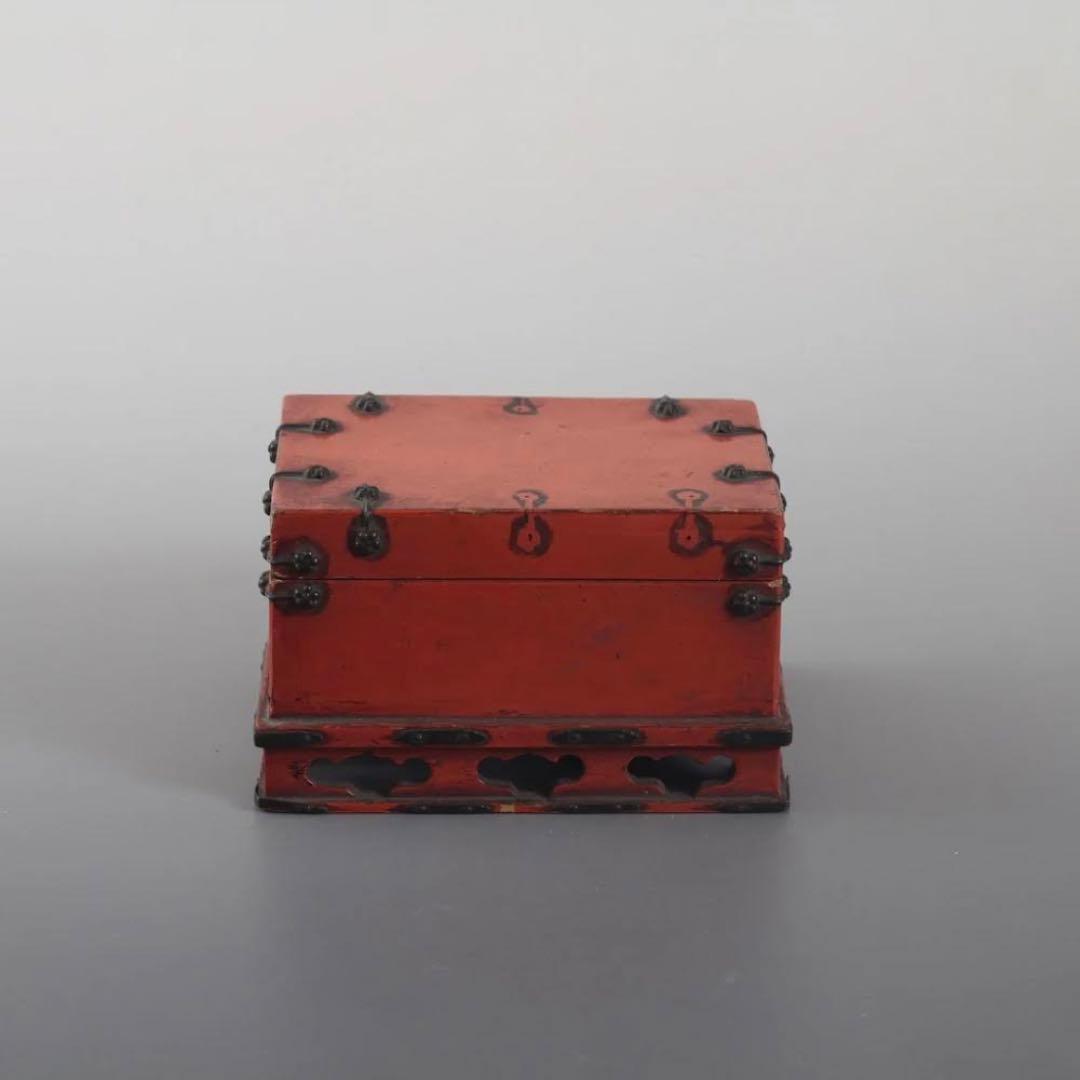 朱塗り 脚付 蓋物 古美術 古道具 アンティーク 漆器