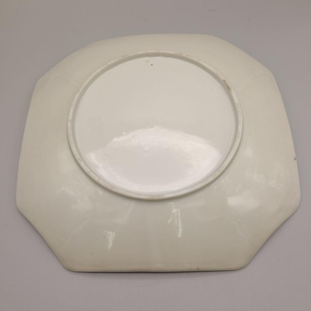 明治時代 輸出品 里帰り 横浜焼 白鷺 オールドニッポン 皿 骨董