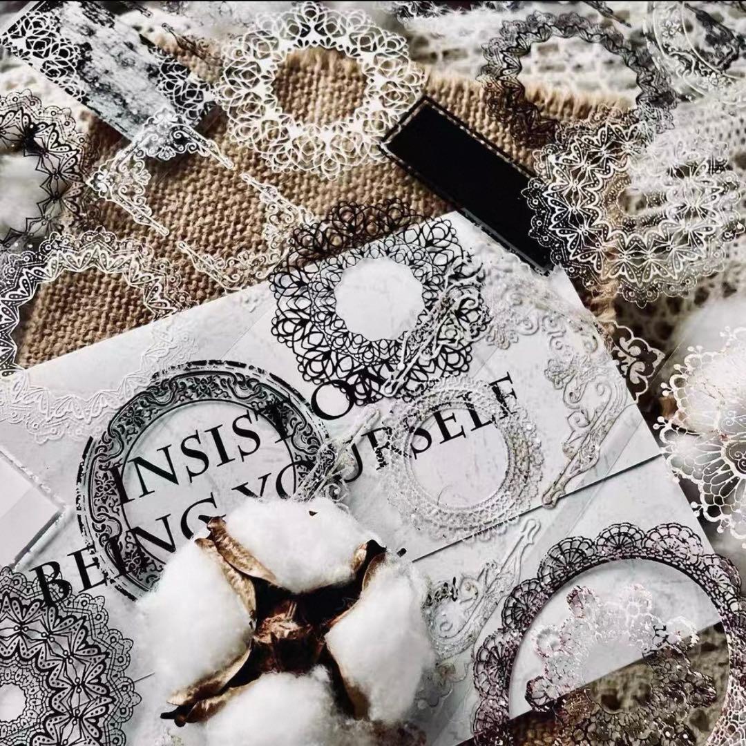 PET 6cm×5m 复式蕾丝框 海外マスキングテープ