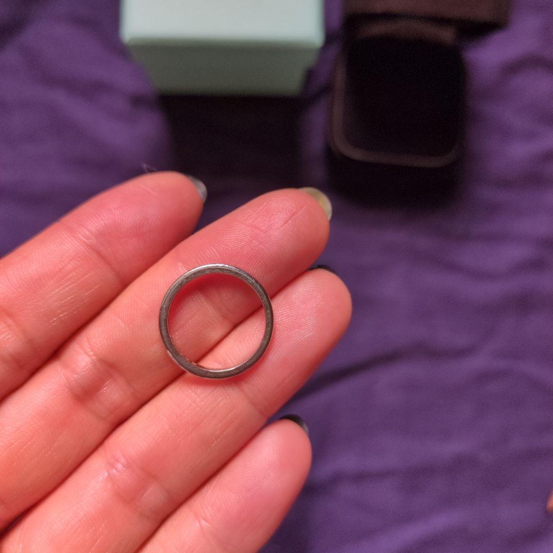 ティファニー　ハーフエタニティリング　pt950 8号