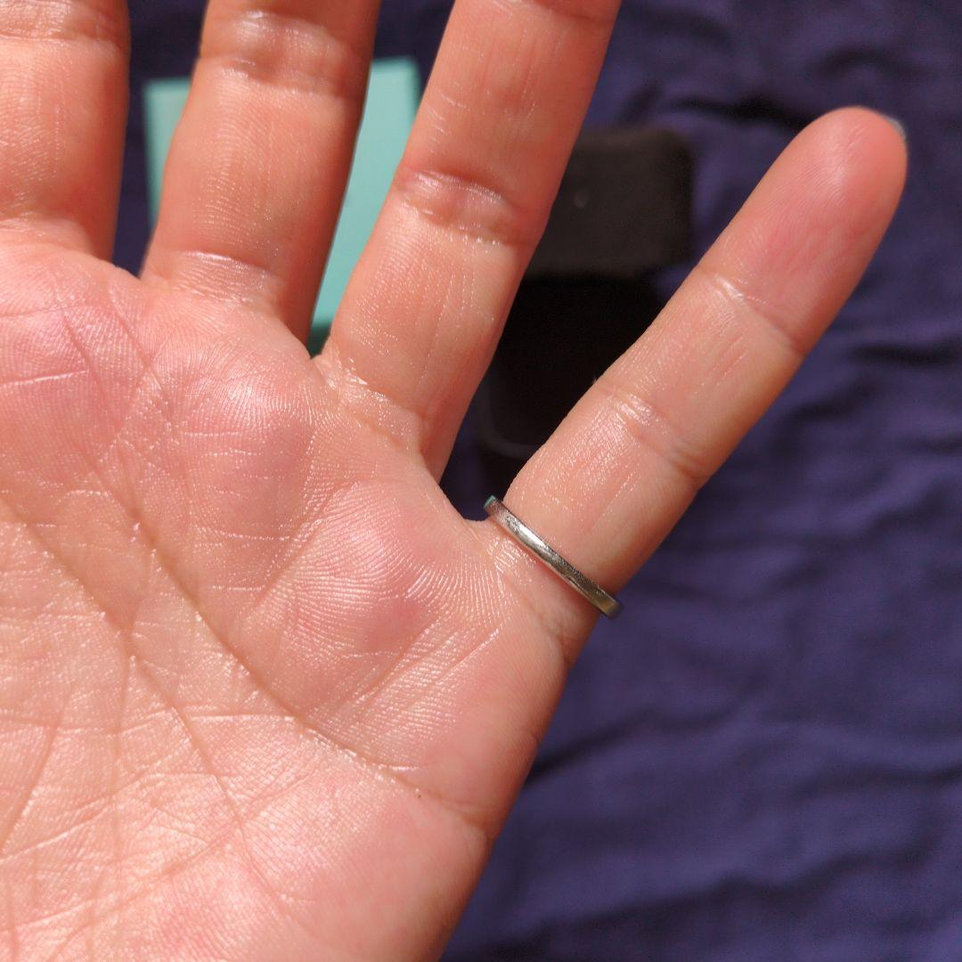 ティファニー　ハーフエタニティリング　pt950 8号