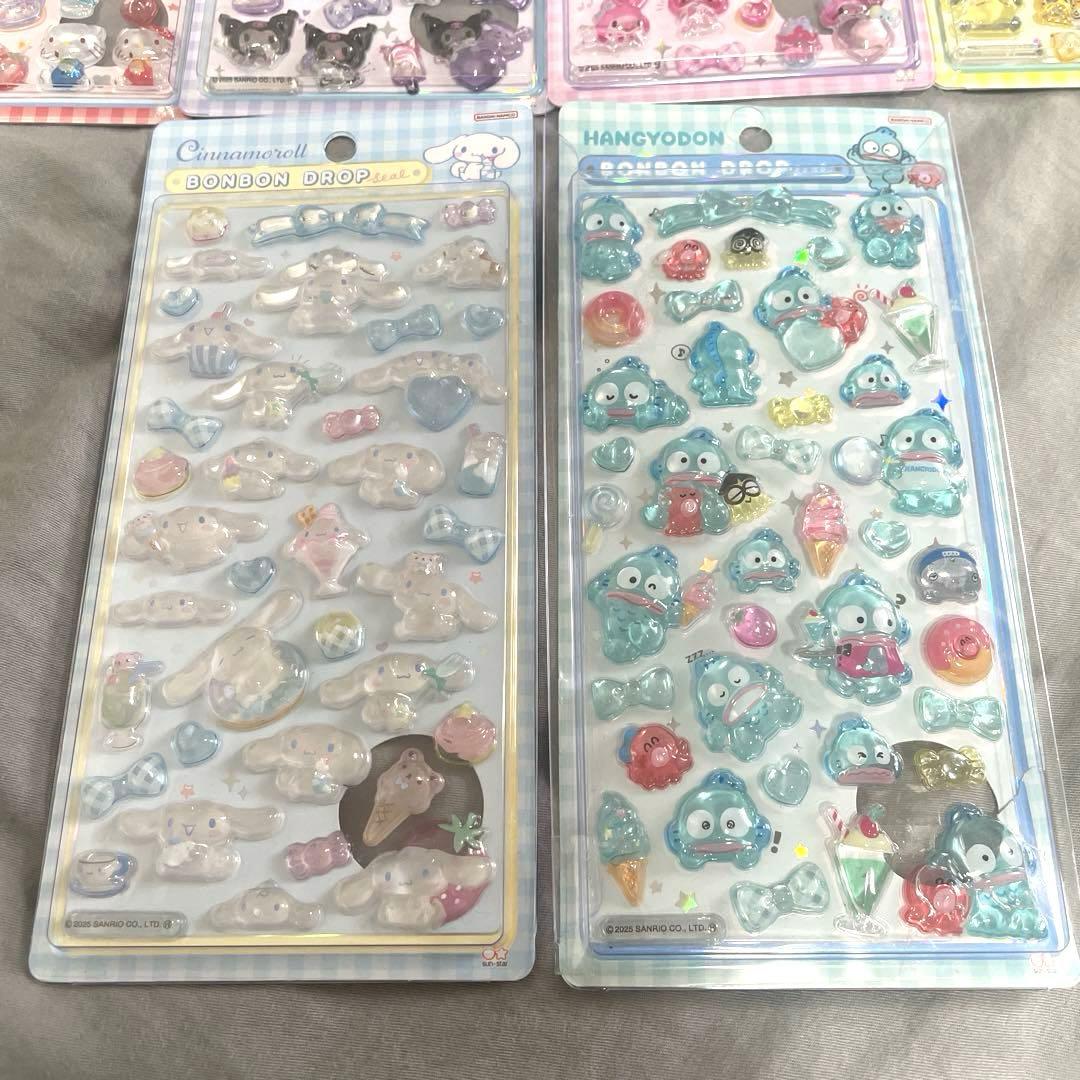 正規品 ボンボンドロップシール サンリオ 第二弾 6枚セット