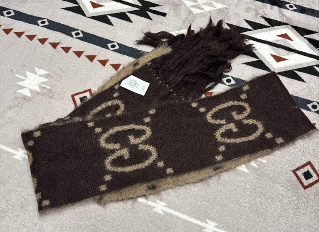 ☆グッチ☆GUCCI☆GG モヘア ウール スカーフ☆① - メルカリ