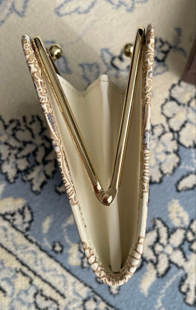 文庫屋大関　四角いがま口（アンティークレース）