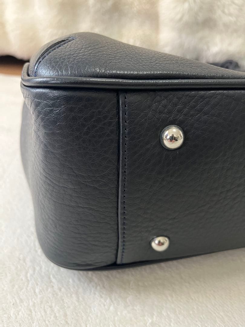 黒 レザー ビジネス トートバッグ