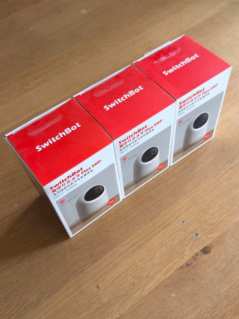 ほぼ新品】見守りカメラPlus 5MP Switch bot 3台セット