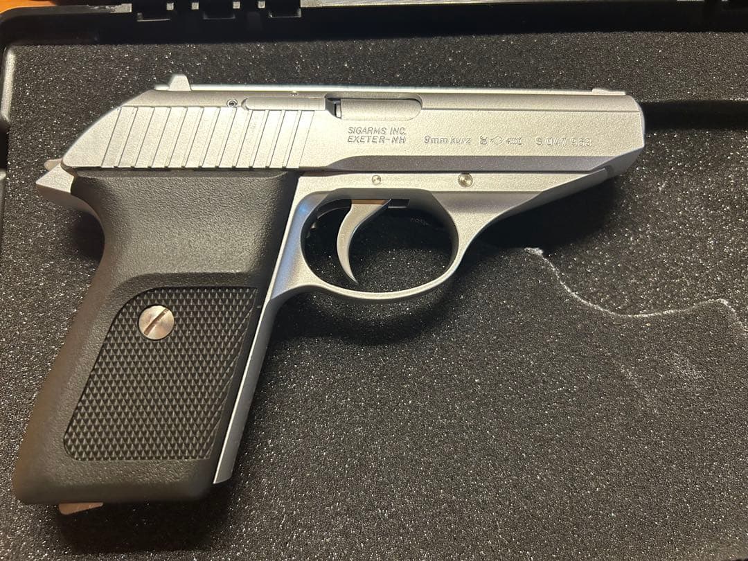 KSC P230ガスガン シルバーHW(ガンケース/ロングアウターバレル付)