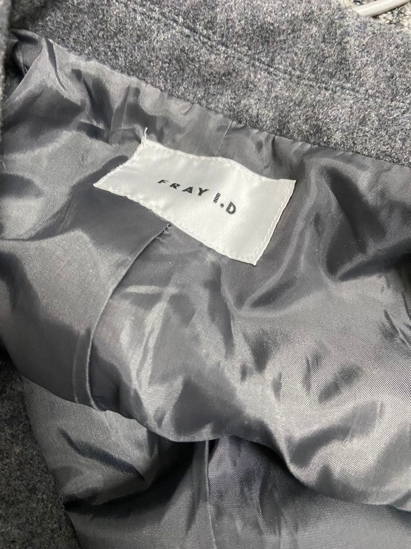 ☆FRAY I.D☆ アイスブルーチェスターコート FRAY ID グレー