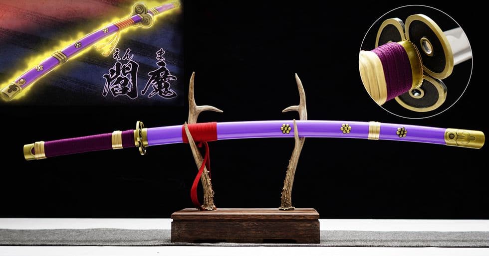 【閻魔】 武具　刀装具　日本刀　模造刀 居合刀 【海賊王】武蔵 鑑賞用