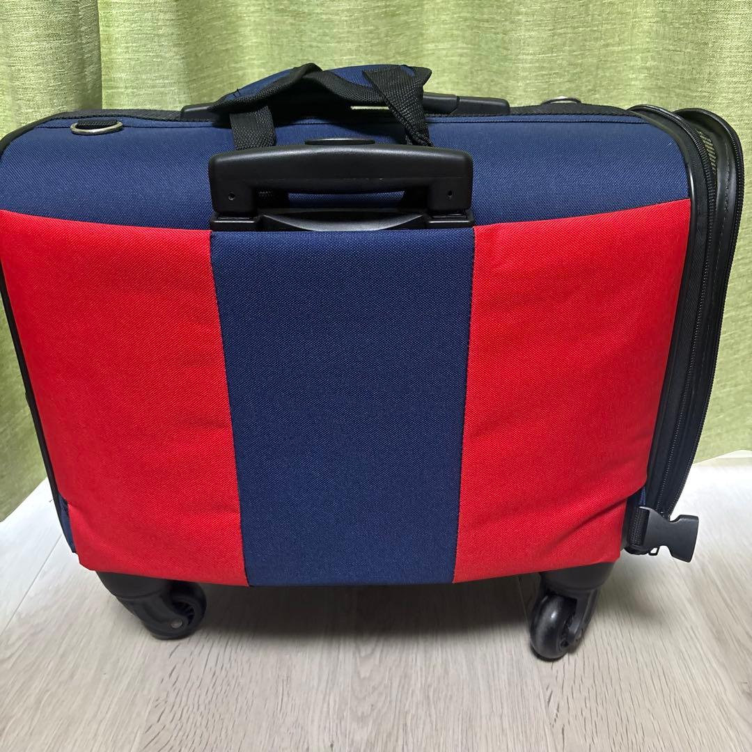 DOG DEPT キャリーバッグ ネイビー/レッド DOGDEPT ドッグデプト