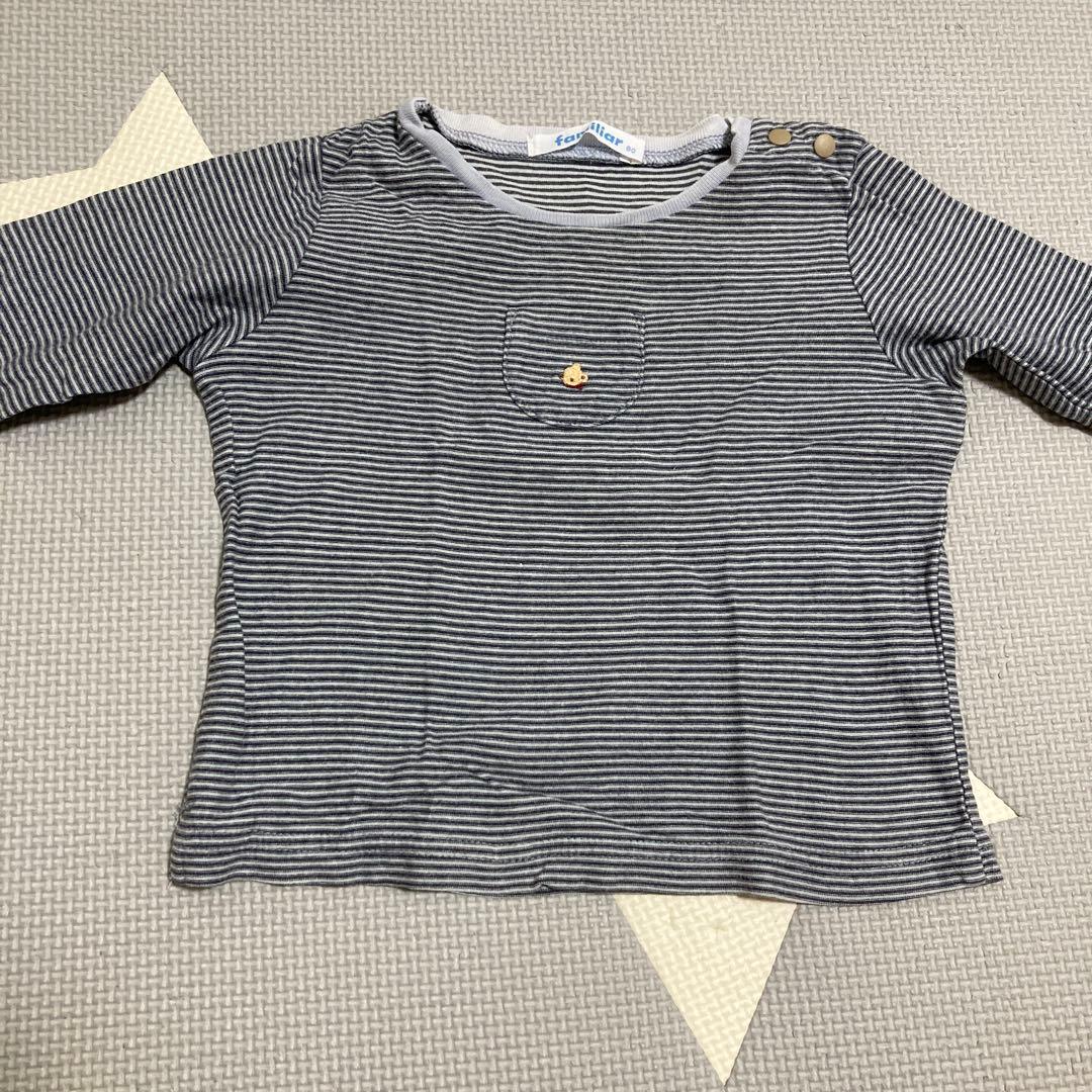 ファミリア familiar】現行品 長袖 Tシャツ 80cm 2枚セット