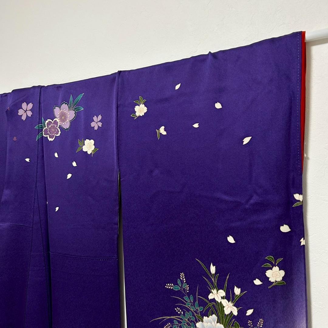 KP1772 振袖 身丈168cm 正絹 着物 成人式 トールサイズ