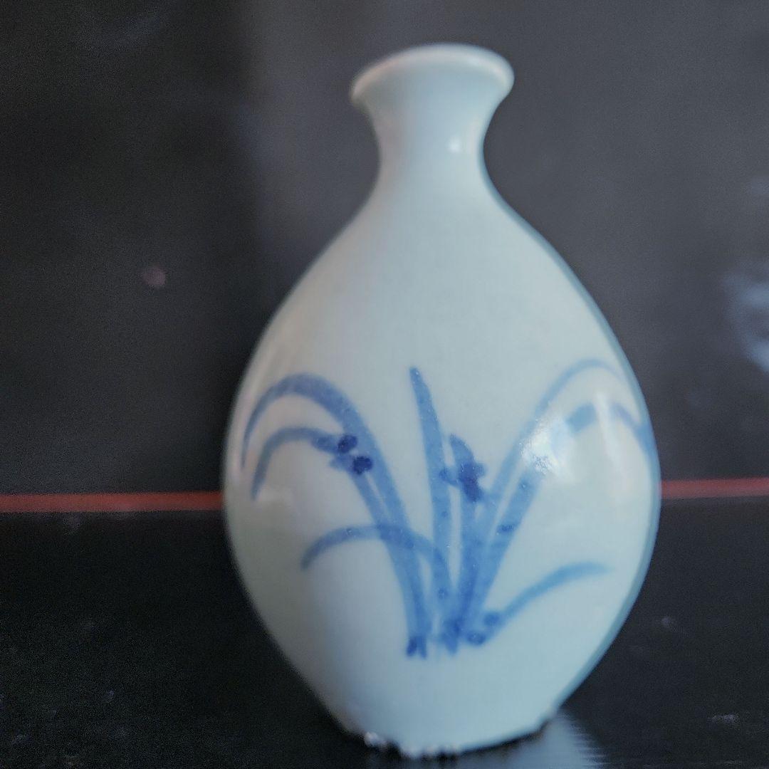 初期伊万里染め付け欄図小壺