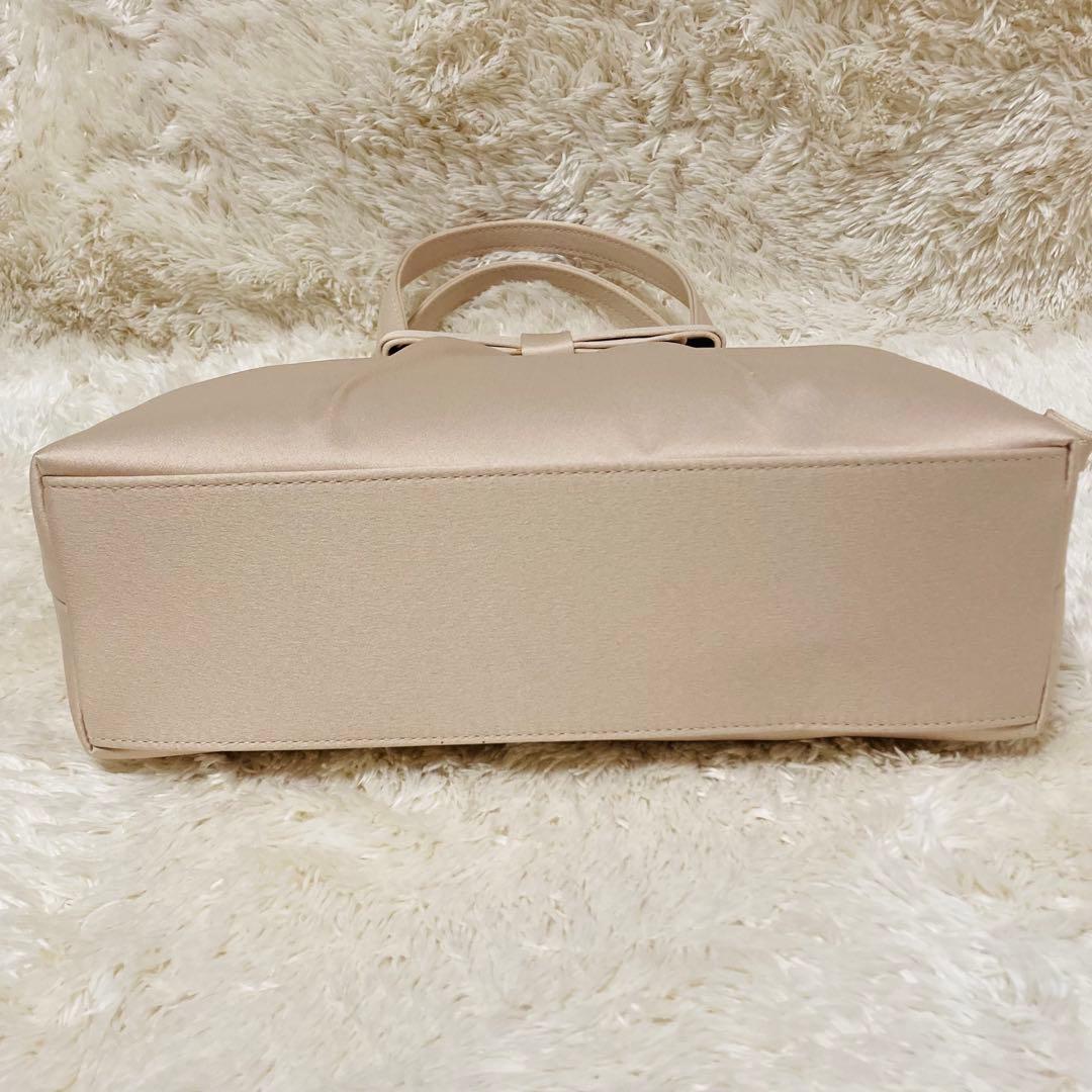 【 新品 タグ付 】東京ソワール リボン バッグ 入学 入園 ベージュフォーマル