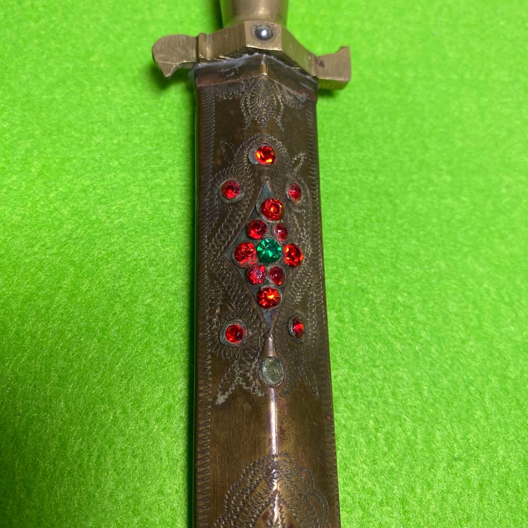 中央アジア ウズベキスタン サバイバルナイフ　ウイグルナイフ　腰刀　装飾　工芸品