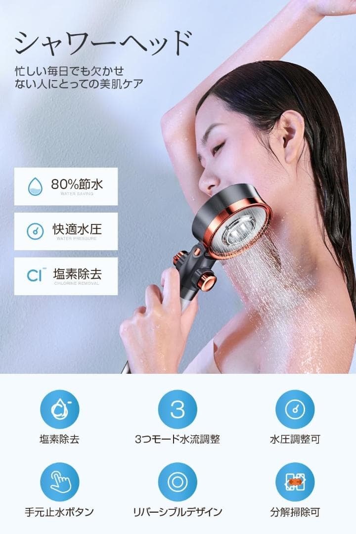 2個セット／マイクロナノバブル／2024新登場・80%節水、浄水