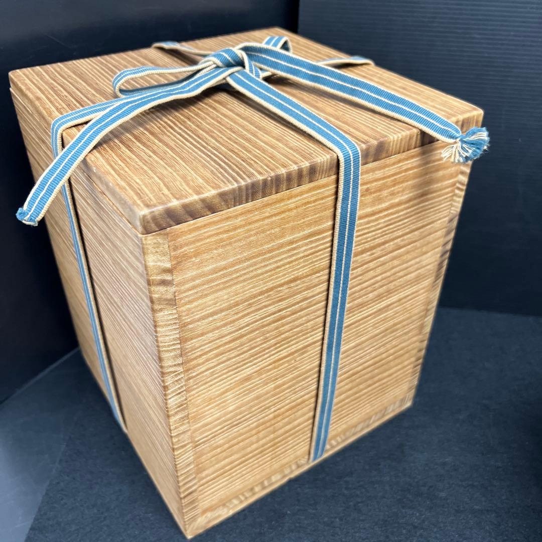 古代中国 古銅蓋物 木箱付 1740g/高さ約19.5㎝ 東Y7-1229