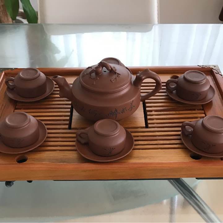 宜興紫砂壺  六客セット 宜興紫砂壺 六客セット
