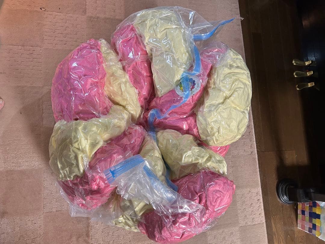 村上隆 2m 特大クッション フラワー ピンク×アイボリー 新品 村上隆2m