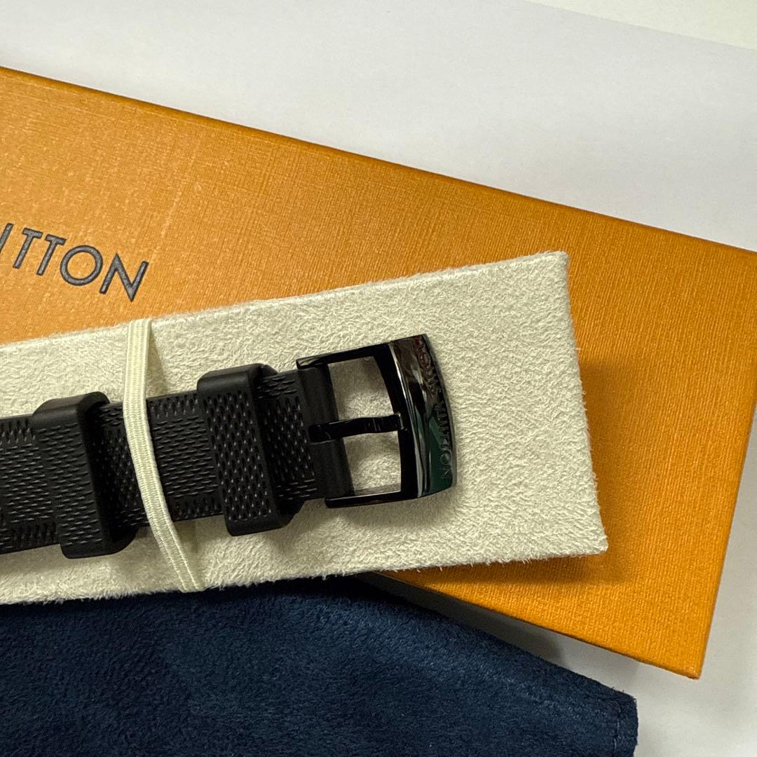 上位モデル　ルイヴィトン　時計　ダミエ　ラバーベルト　メンズL