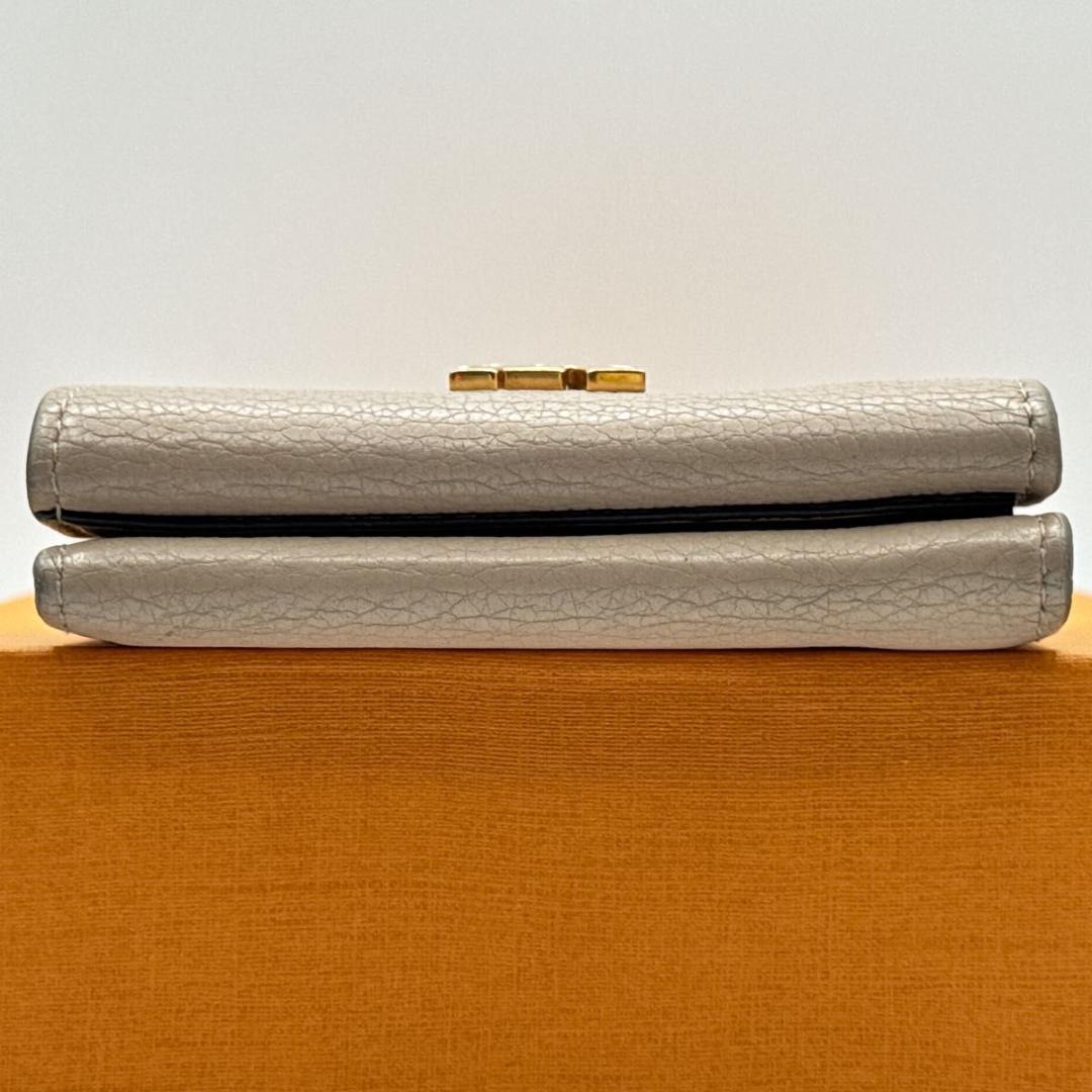 ルイヴィトン ポルトフォイユ・ロックミニ 三つ折り財布 ICチップ搭載 ベージュ