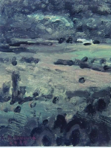 中村研一、【大雪山】、希少・大判豪華画集画、新品高級額、額装付