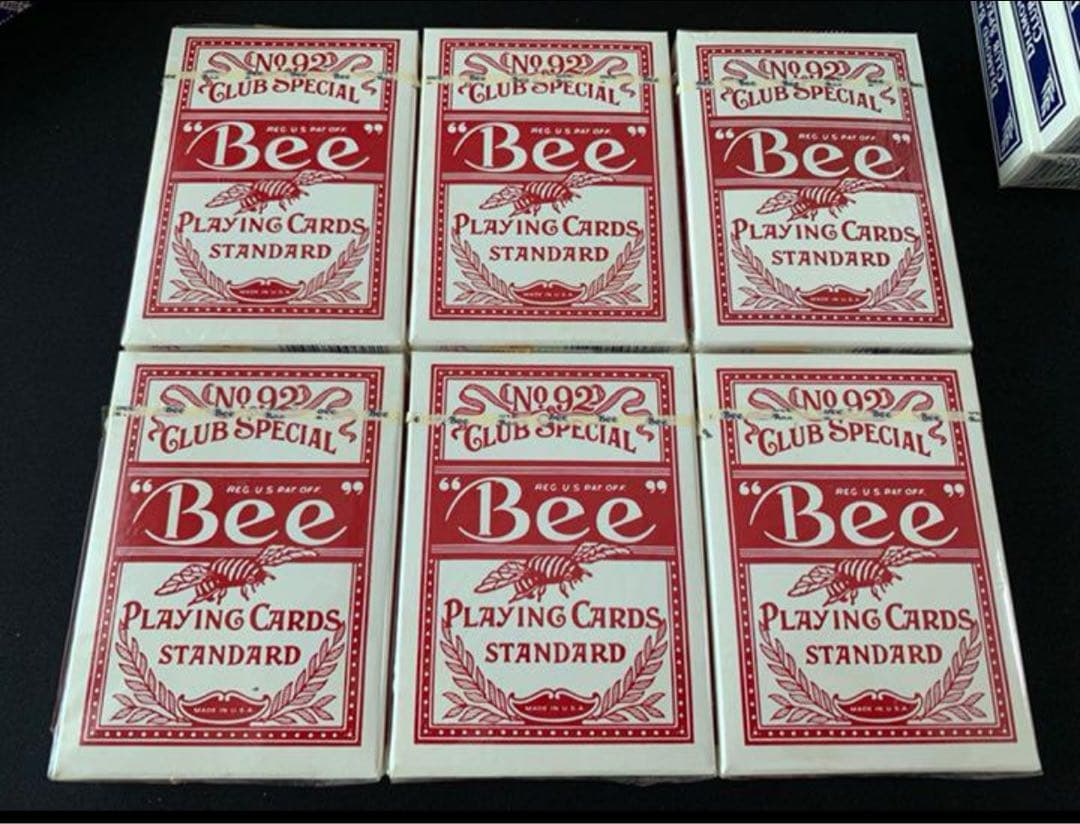 新品未開封 Bee オールドデック 6個 青3個 赤3個 トランプ類
