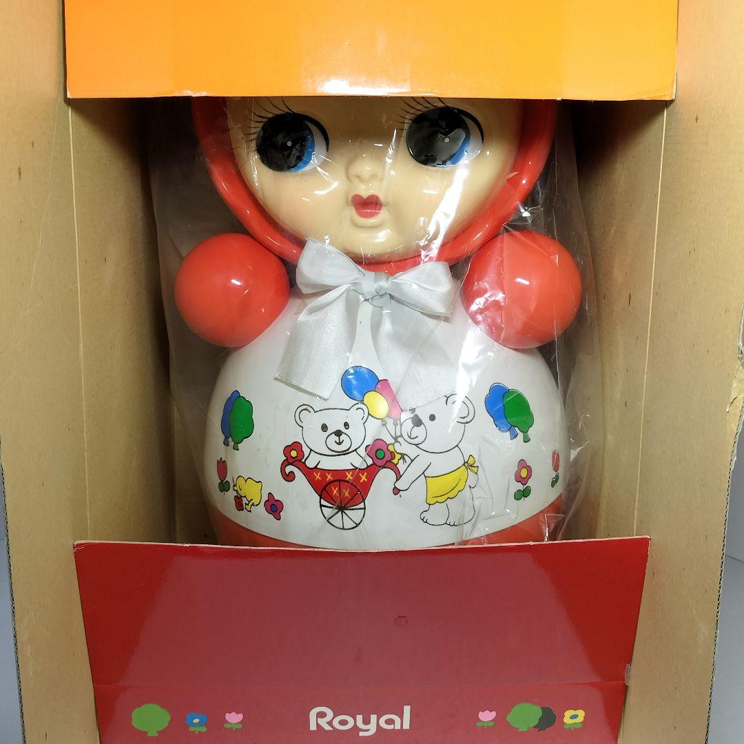 当時物 ローヤル  おきあがり ポロンちゃん こぐまとフーセン 赤