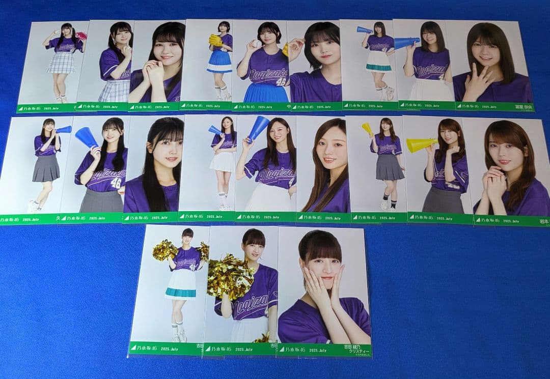乃木坂46 ベースボールシャツ2025 生写真 39コンプ 117枚 フルコンプ