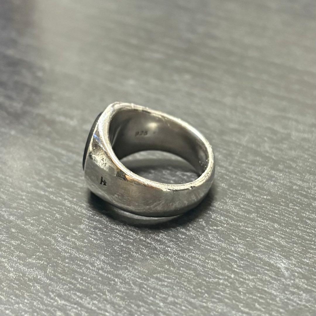 【最安値】TOM WOOD ブラックオニキス　オーバル　サイズ50