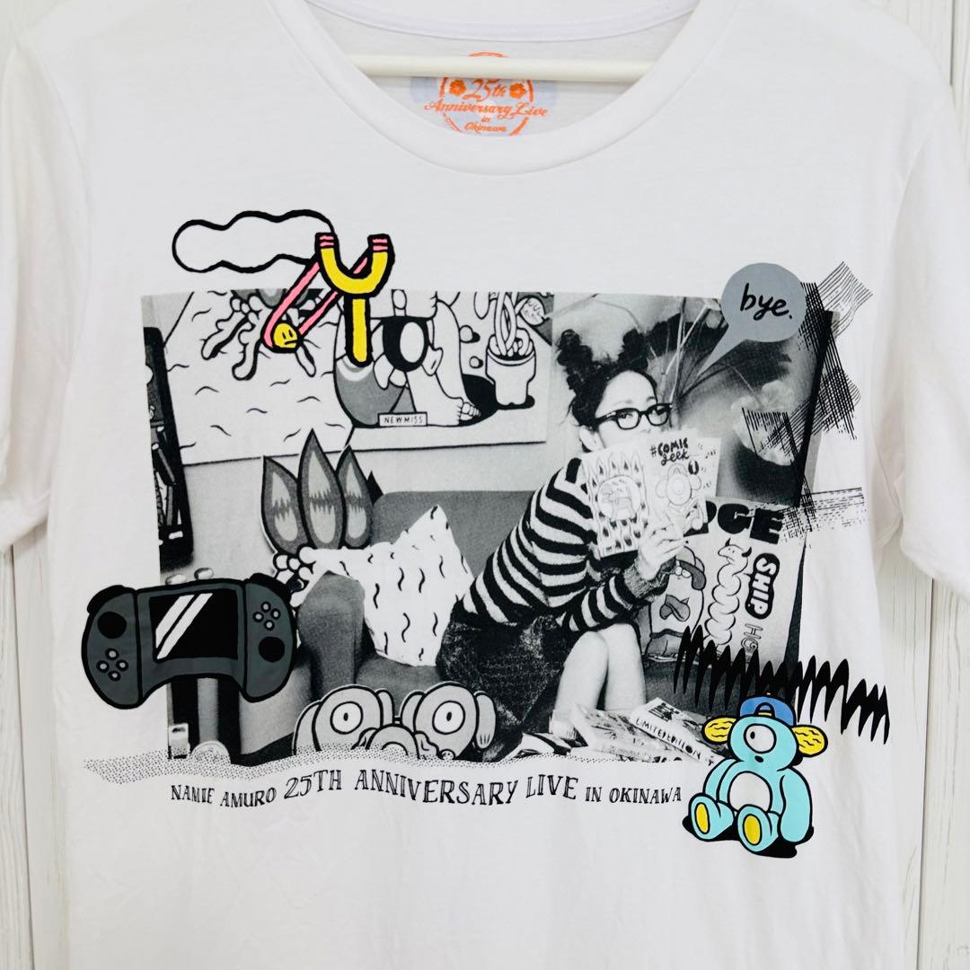 安室奈美恵沖縄Tシャツ [限定値下げ]安室ちゃん沖縄25周年ハイビスカス