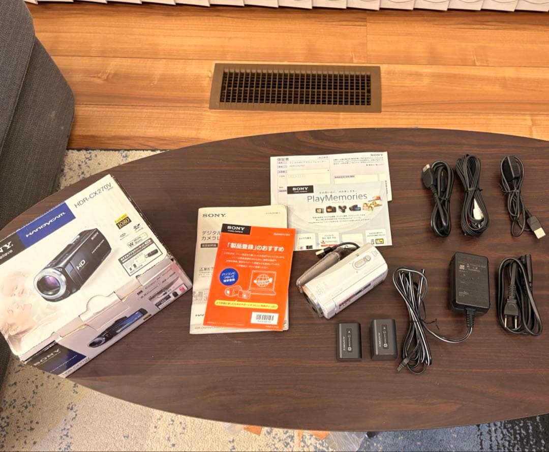 SONY HDR-CX270V ホワイト ビデオカメラ　美品　ソニー