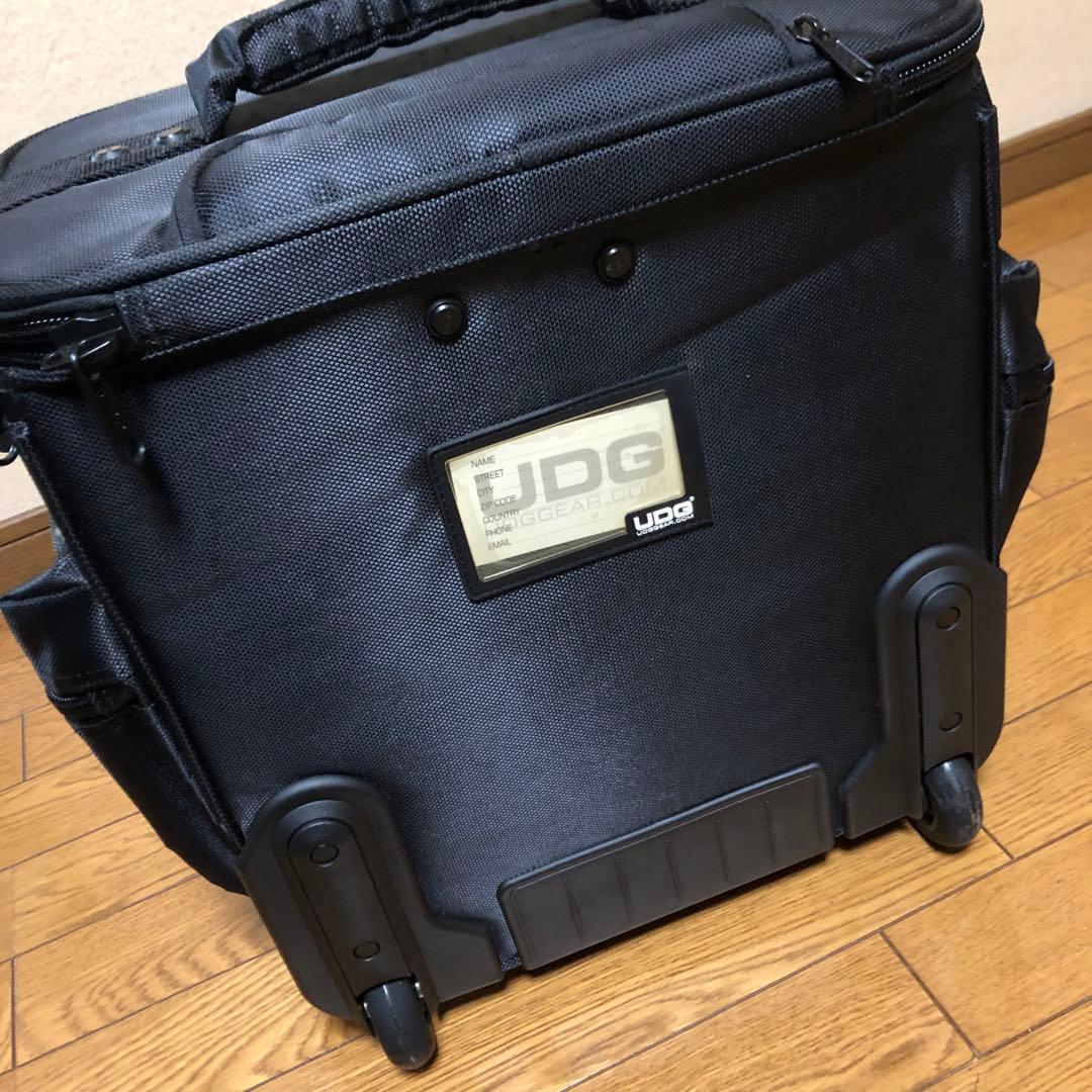UDG レコードバッグ 黒 キャスター付き