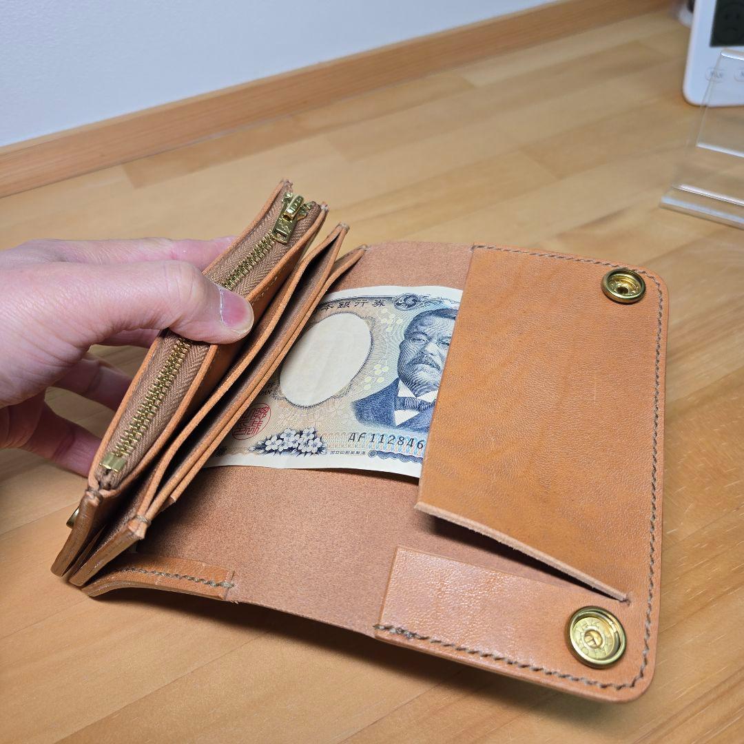 MARYAMホースバット使用　【お札を折らずに収納】ミドルトラッカーウォレット