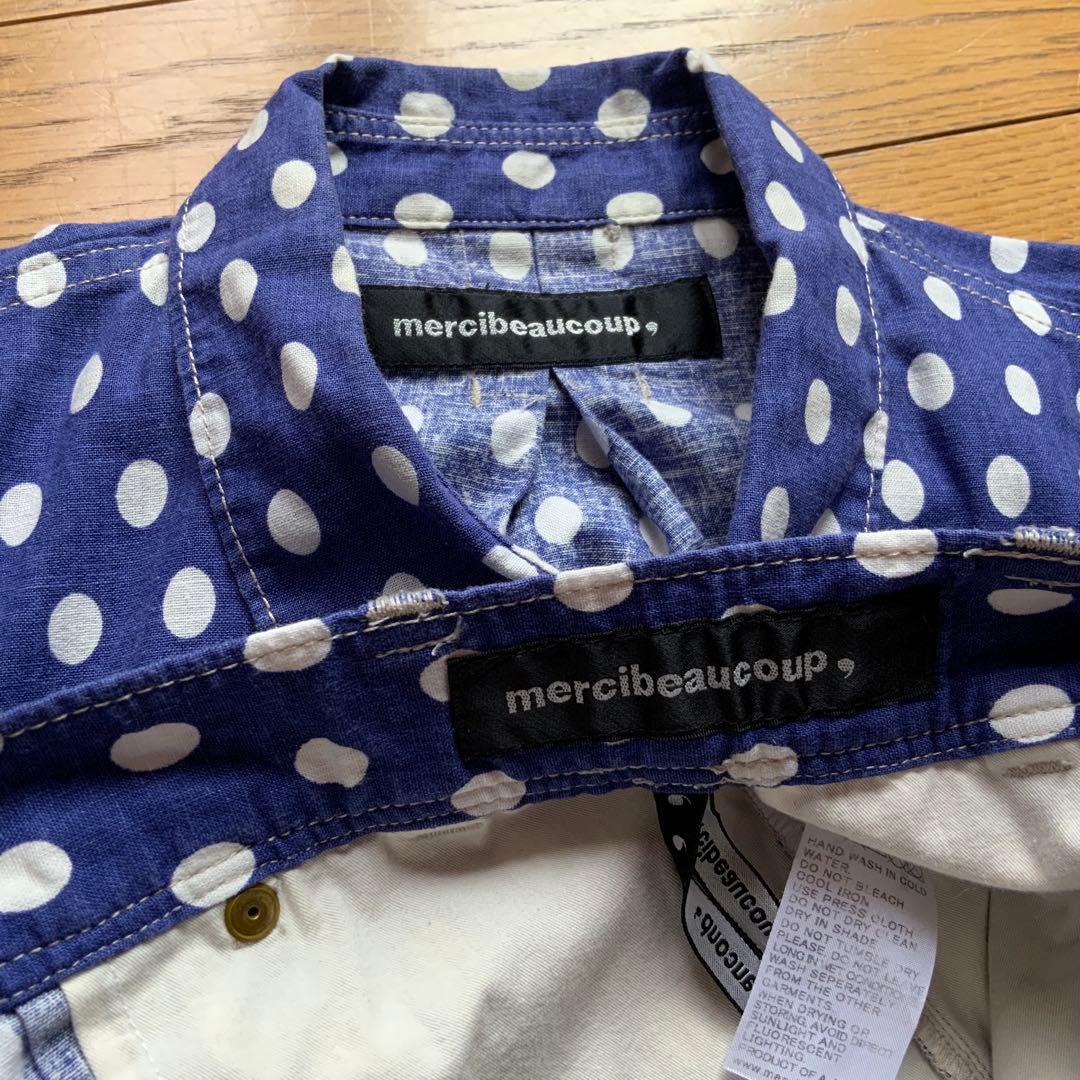 ご希望額に変更しました！メルシーボークー セットアップ 3 パンツ 青