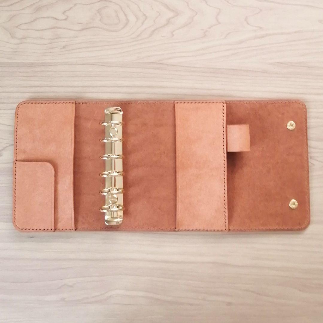 ミニ6 システム手帳 ライトキャメル