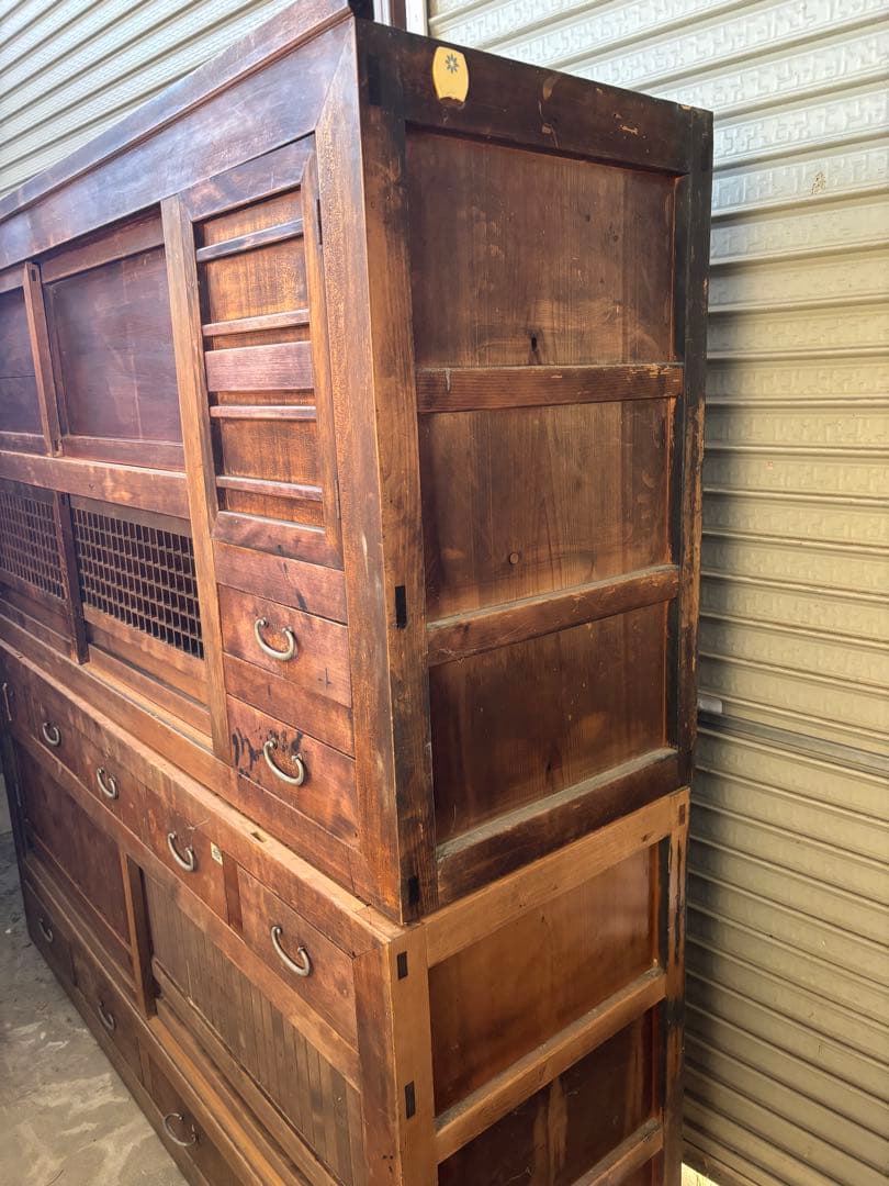 取引き限定/岐阜県揖斐郡池田町】時代箪笥 水屋箪笥 和家具