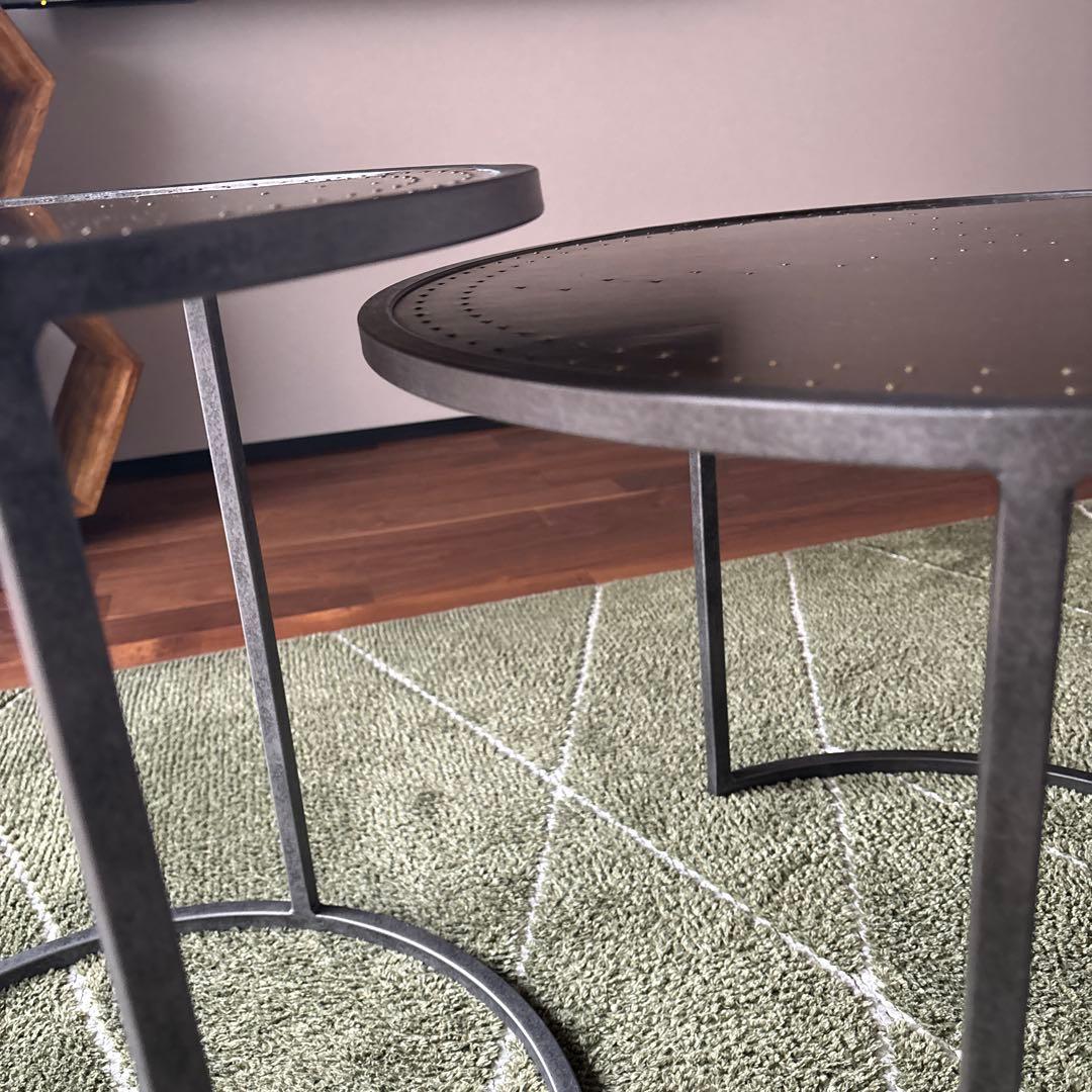 マーリア特集 Francfranc サイドテーブル マーリア ブラック 円形 家具