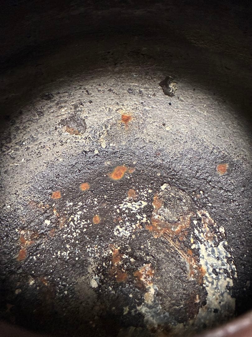 茶釜 鋳鉄製 万代屋 中古品 味が有ります‼️ 値下げしました‼️ - メルカリ