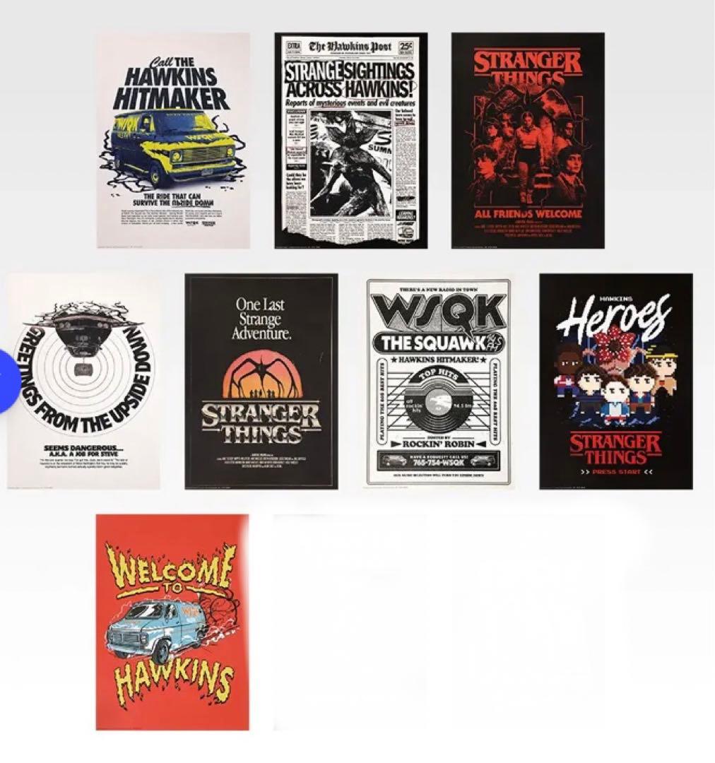 STRANGER THINGS】 一番くじ H賞 ポスターコレクション 6枚 - メルカリ
