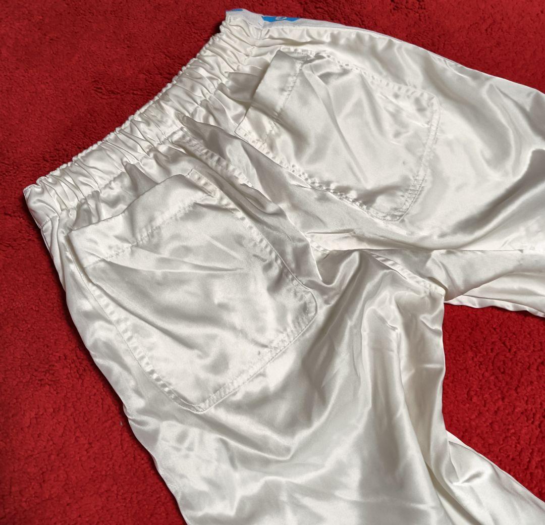 フェトウス　FOTUS　古着ヴィンテージ　　ホワイトサテン　スウェットパンツ