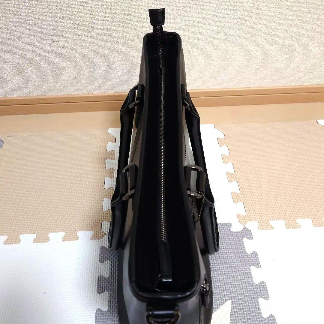 【TRANSIC】[ LENO ]第2世代 本革 ビジネストートバッグ　ブラック