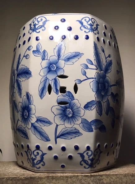 中国花瓶景徳鎮 青花磁 工芸品 古美術品時代物 装飾品置物