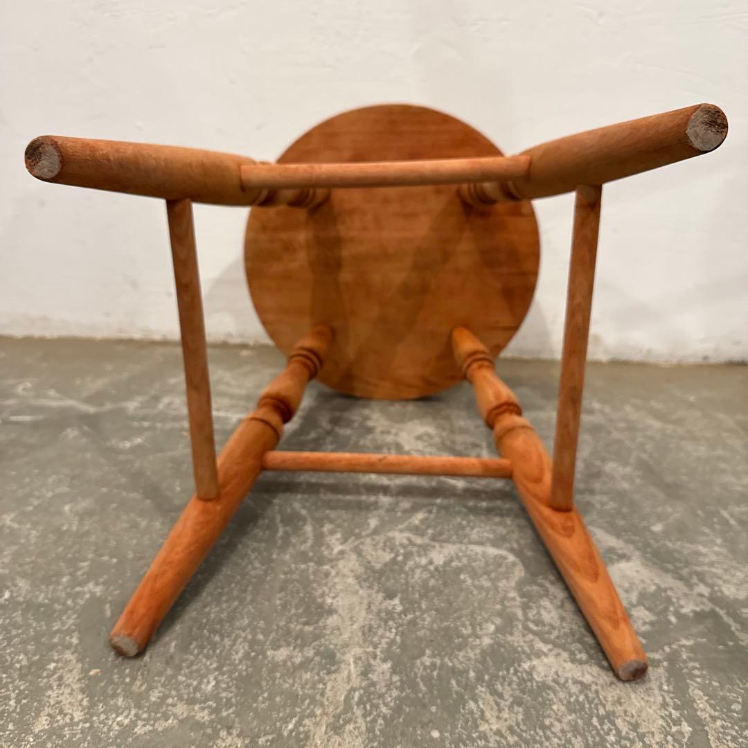 erina様木製　ラウンド　スツール　剥離　2