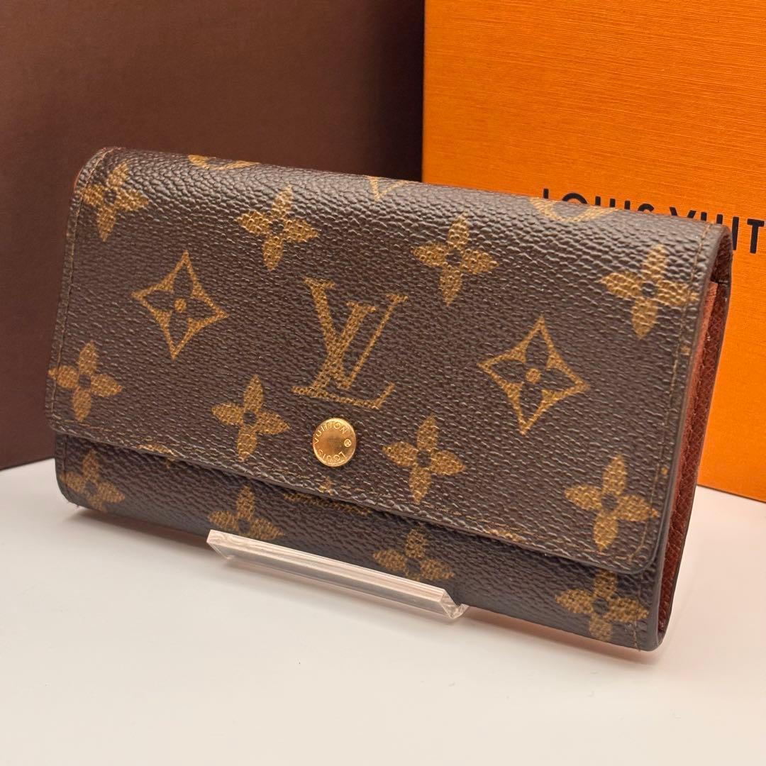 ✨鑑定済み✨ルイヴィトン✨モノグラム 二つ折り財布 ポルトモネビエ