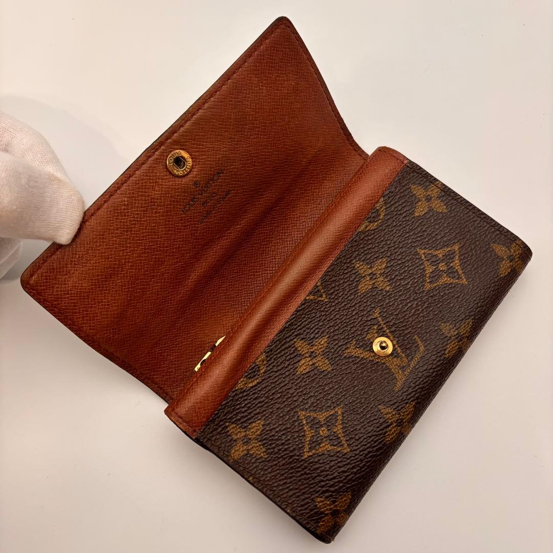 ✨鑑定済み✨ルイヴィトン✨モノグラム 二つ折り財布 ポルトモネビエ